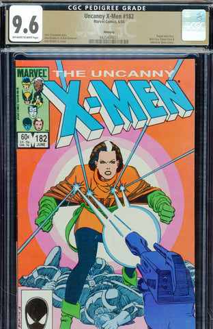 Uncanny X-Men #182 CGC 9.6 - Rogue solo story PEDIGREE