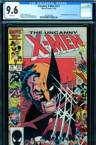 Uncanny X-Men #211 CGC graded 9.6 - first appearance of Marauders