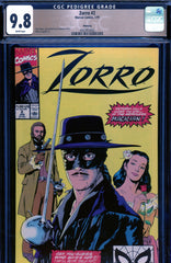 Zorro #2 CGC 9.8 SINGLE HIGHEST GRADED - PEDIGREE