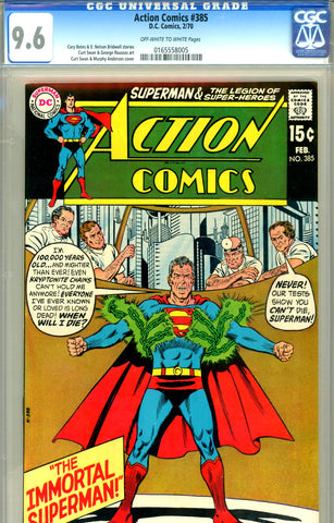 Action Comics #385 CGC graded 9.6 SOLD!