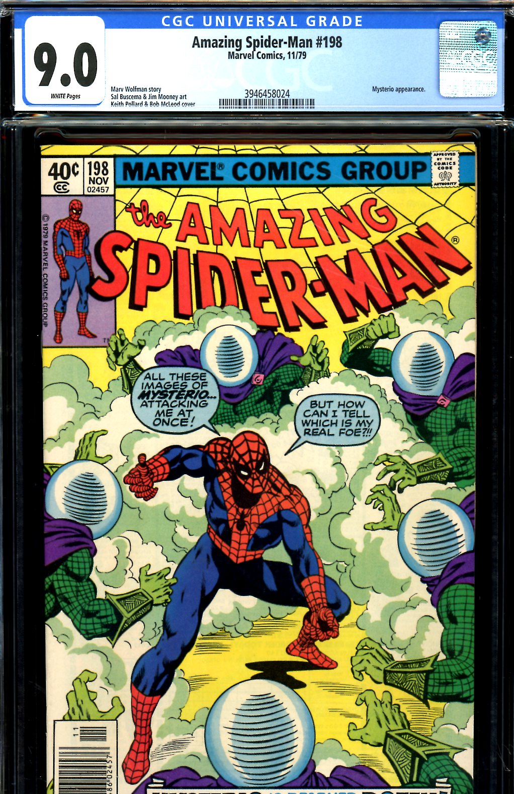 Cedar Chest Comics - Amazing Spider-Man #198 CGC graded 9.0 