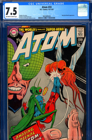 Atom #33 CGC graded 7.5 - Bug-eyed Bandit cover/story