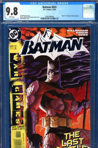 Batman #633 CGC graded 9.8 - HIGHEST GRADED - SOLD!