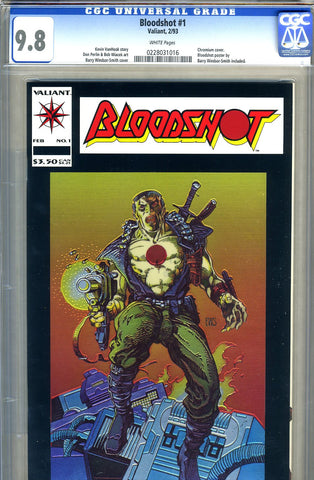 Bloodshot #1  CGC graded 9.8 -HIGHEST GRADED- chromium cover - SOLD!