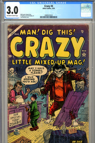 Crazy #4 CGC graded 3.0 scarce