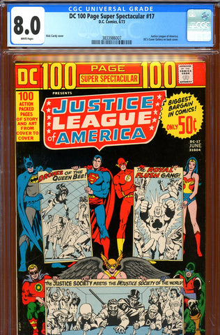 DC 100 Page Super Spectacular #17 CGC graded 8.0 - Nick Cardy cover