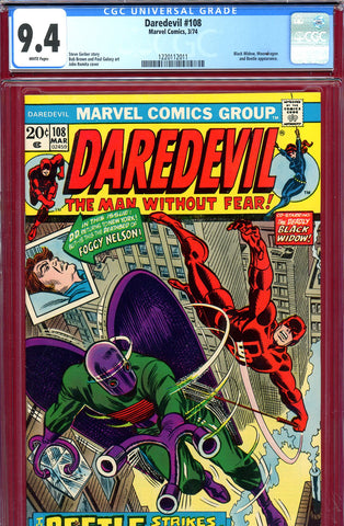 Daredevil #108 CGC graded 9.4 - first Black Spectre ???