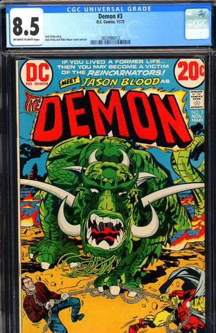 Demon #03 CGC graded 8.5 - Kirby cover/story/art