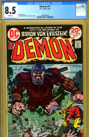 Demon #11 CGC graded 8.5 - Kirby cover/story/art