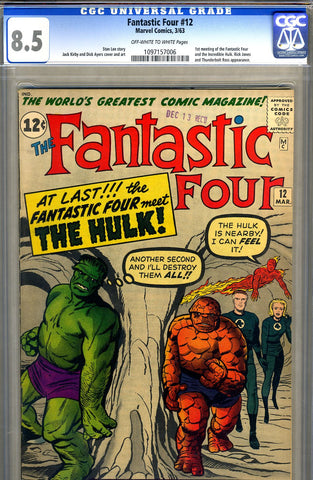 Fantastic Four #12   CGC graded 8.5 - SOLD