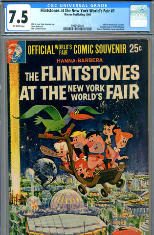 Flintstones At the NY World's Fair #1 CGC graded 7.5 - official souvenir - SOLD!