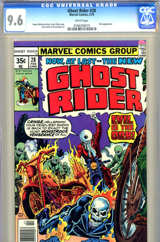 Ghost Rider #28 CGC graded 9.6 - Orb cover and story - SOLD!