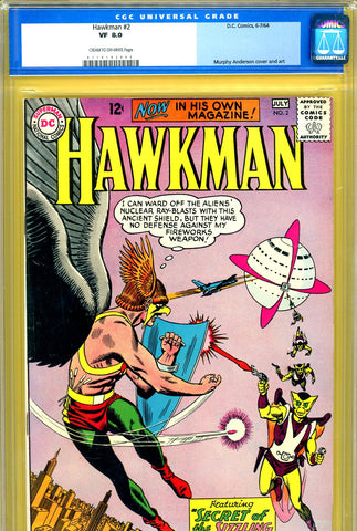 Hawkman #02 CGC graded 8.0 M. Anderson cover/art - SOLD!