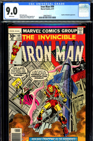 Iron Man #099 CGC graded 9.0 - Sunfire and Mandarin appearance - SOLD!