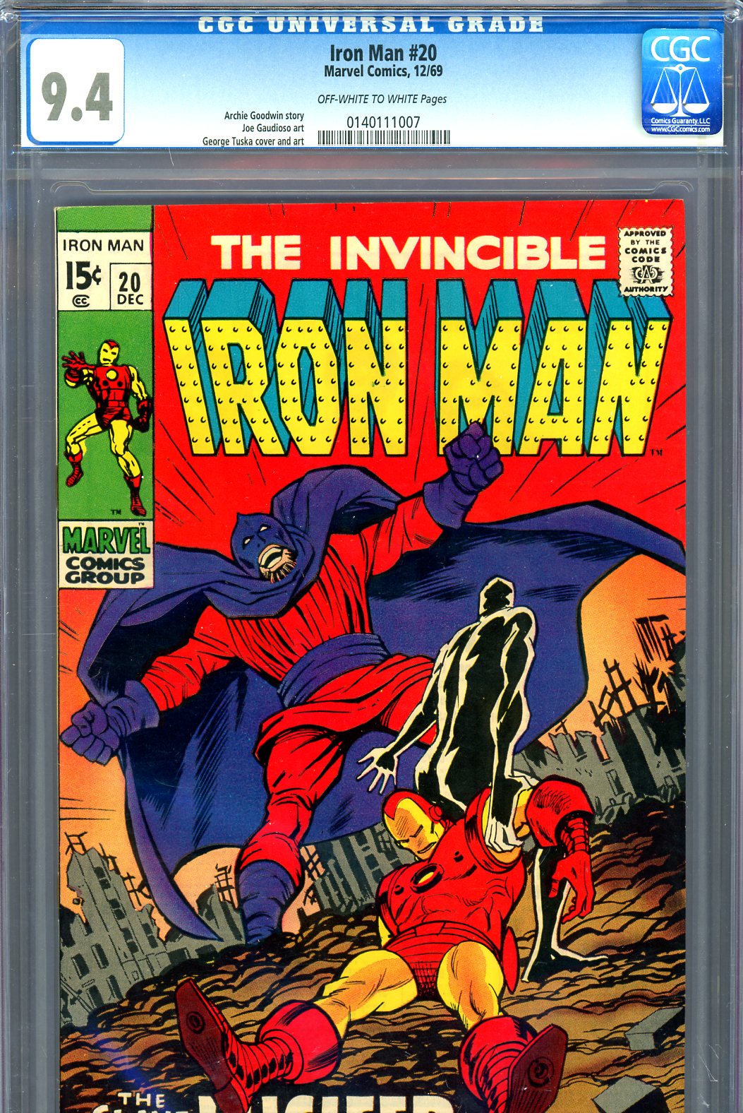 Cedar Chest Comics - Iron Man #020 CGC graded 9.4 - last Silver