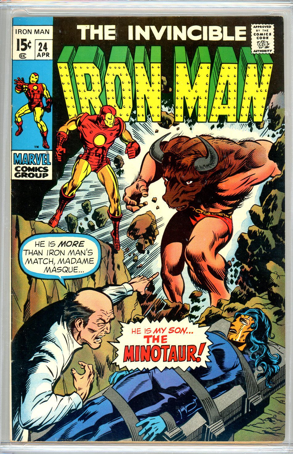 Cedar Chest Comics - Iron Man #24 CGC graded 8.5 - bondage cover - SOLD!