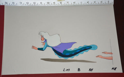 Original production cel -"Little Mermaid"- by Golden Films 121 SIZE 16.25" x 10.25"