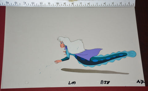 Original production cel -"Little Mermaid"- by Golden Films 122 SIZE 16.25" x 10.50"