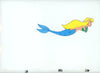 Original production cel -"Little Mermaid"- by Golden Films 129 SIZE 16.50" x 10.50"