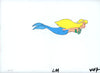 Original production cel -"Little Mermaid"- by Golden Films 130 SIZE 16" x 10.50"