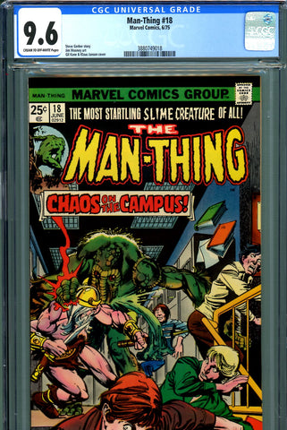 Man-Thing #18 CGC graded 9.6 - second highest graded - death of Mad VIking