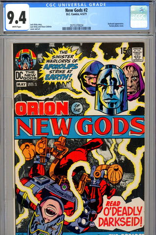 New Gods #02 CGC graded 9.4 Darkseid appearance - SOLD!