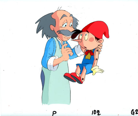 Original production cel -"Pinocchio"- by Golden Films 124