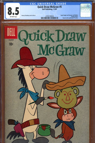 Quick Draw McGraw #5 CGC graded 8.5 first Snagglepuss appearance - SOLD!