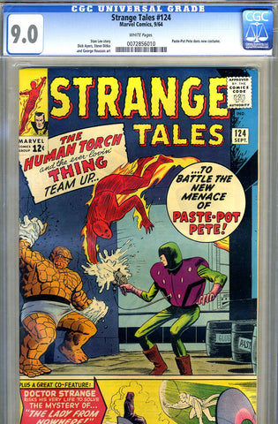 Strange Tales #124   CGC graded 9.0 - SOLD!