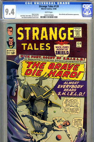 Strange Tales #139  CGC graded 9.4 - white pages - SOLD