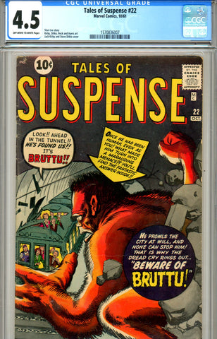 Tales of Suspense  #22 CGC graded 4.5 SOLD!