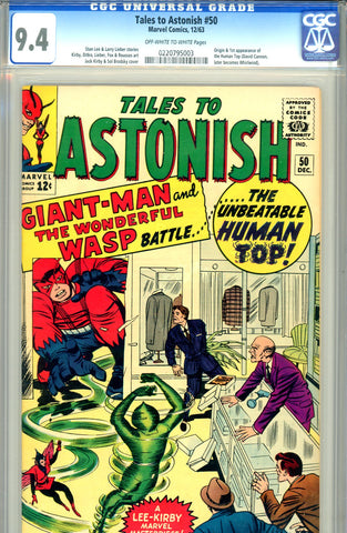 Tales to Astonish #50   CGC graded 9.4 first Human Top - SOLD!