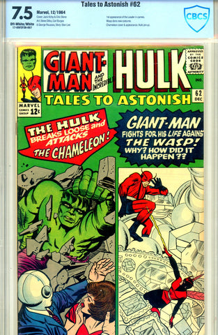 Tales to Astonish #62   CBCS graded 7.5 first Leader (cameo)  SOLD!