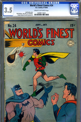 World's Finest #24   CGC graded 3.5 - SOLD!