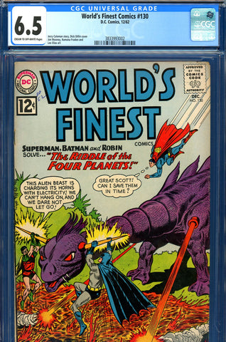 World's Finest Comics #130 CGC graded 6.5 - SOLD!