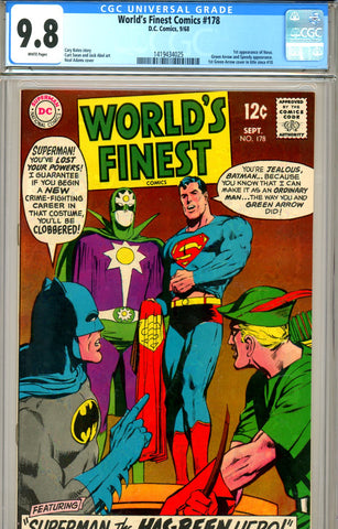 World's Finest #178 CGC graded 9.8  HIGHEST GRADED - SOLD!