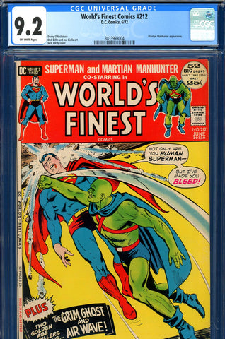 World's Finest Comics #212 CGC graded 9.2 Manhunter c/s - SOLD!