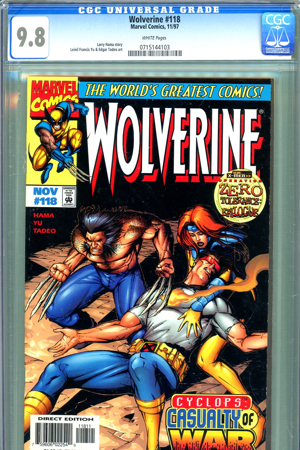 CGC 9.8 good Wolverine 11