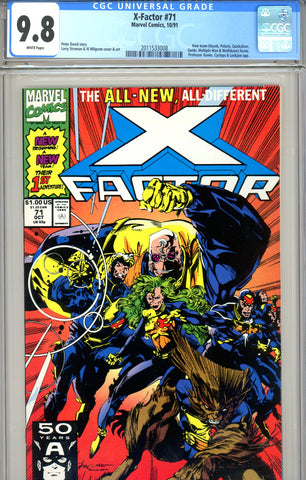 X Factor #71 CGC graded 9.8 new team HIGHEST GRADED  SOLD!