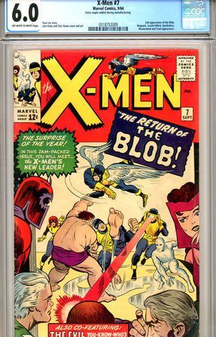 X-Men #007  CGC graded 6.0 second Blob SOLD!