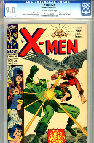 X-Men #029  CGC graded 9.0 Mimic leaves SOLD!