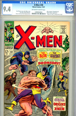 X-Men #038  CGC graded 9.4 - Origins of X-Men begin - SOLD!