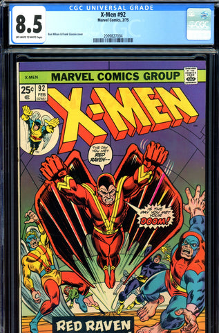 X-Men #092 CGC graded 8.5 grader notes upon request -SOLD!