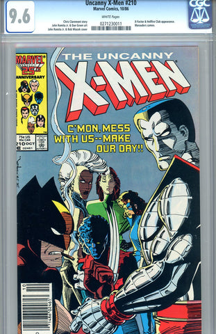 Uncanny X-Men #210   CGC graded 9.6   SOLD!