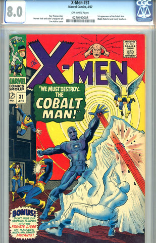 X-Men #031  CGC graded 8.0 first Cobalt Man SOLD!