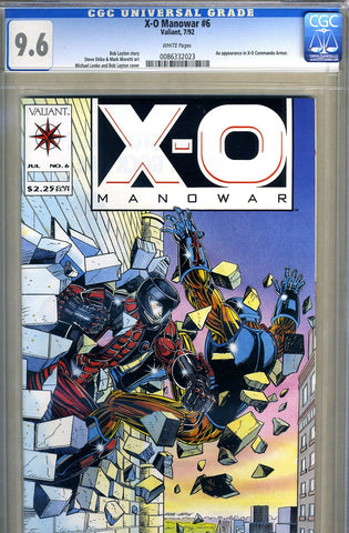 X-O Manowar #06   CGC graded 9.6 - SOLD!